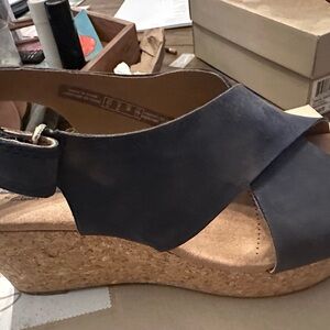 Clarks wedge sandal